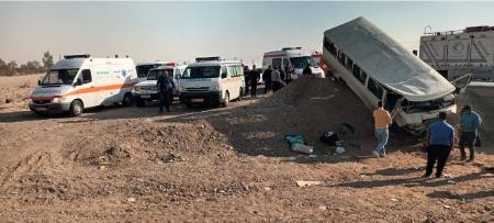 سقوط مینی بوس دانش آموزان در سمنان،اخبار حوادث،خبرهای حوادث