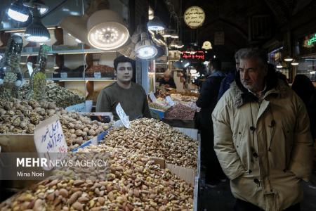 عکس خبری،خلوتی بازار تبریز در شب یلدا