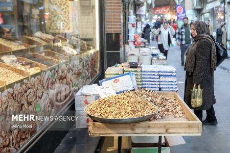 عکس خبری،خلوتی بازار تبریز در شب یلدا