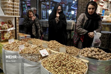 عکس خبری،خلوتی بازار تبریز در شب یلدا