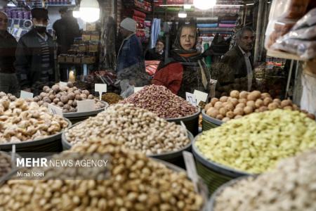 عکس خبری،خلوتی بازار تبریز در شب یلدا