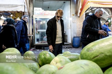 عکس خبری،خلوتی بازار تبریز در شب یلدا