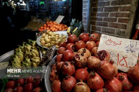 عکس خبری،خلوتی بازار تبریز در شب یلدا