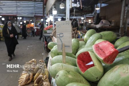 عکس خبری،خلوتی بازار تبریز در شب یلدا