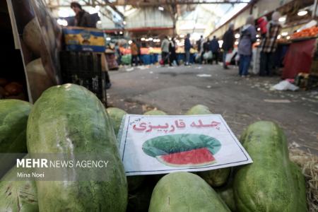 عکس خبری،خلوتی بازار تبریز در شب یلدا