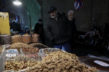 عکس خبری،خلوتی بازار تبریز در شب یلدا