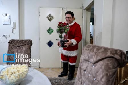 عکس خبری،خرید شب کریسمس و بابانوئل در تهران