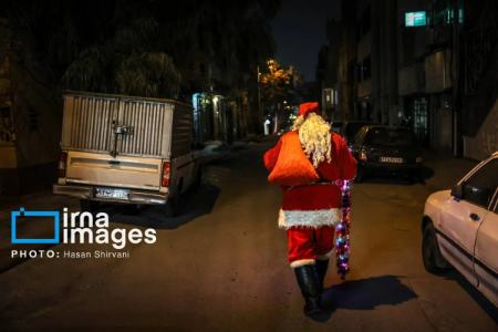 عکس خبری،خرید شب کریسمس و بابانوئل در تهران