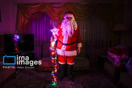 عکس خبری،خرید شب کریسمس و بابانوئل در تهران