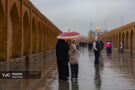 عکس خبری،هوای بارانی اصفهان