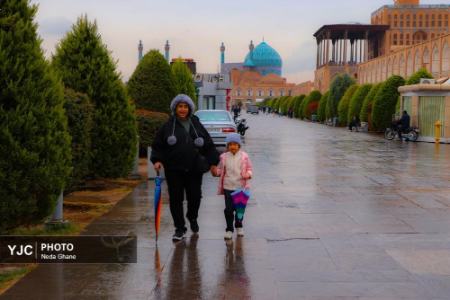 عکس خبری،هوای بارانی اصفهان