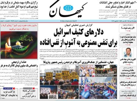 تیتر روزنامه ها،روزنامه های سیاسی و اقتصادی