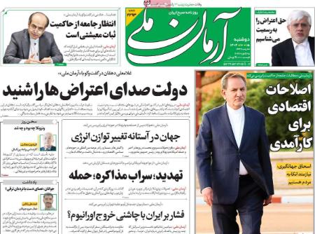 تیتر روزنامه ها،روزنامه های سیاسی و اقتصادی