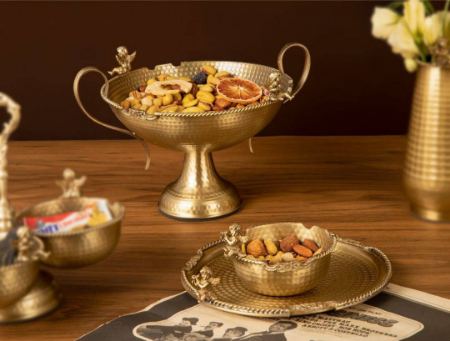 استفاده از ظروف فلزی برنجی در دکوراسیون مدرن