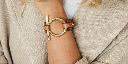 دستبند  امگا چرم