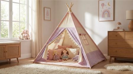 چادر بازی کودک در دکوراسیون اتاق خواب