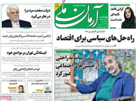 تیتر روزنامه ها،روزنامه های سیاسی و اقتصادی