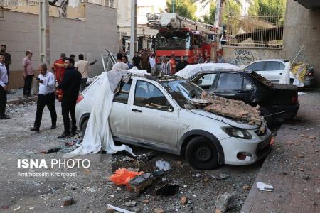 عکس خبری،انفجار مجتمع مسکونی در بندرعباس