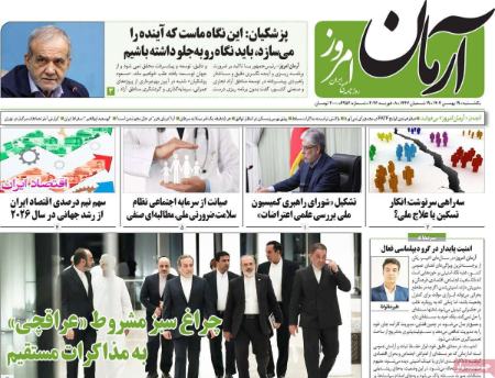 تیتر روزنامه ها،روزنامه های سیاسی و اقتصادی