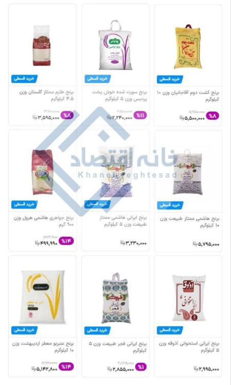 قیمت برنج،اخبار اقتصادی،خبرهای اقتصادی