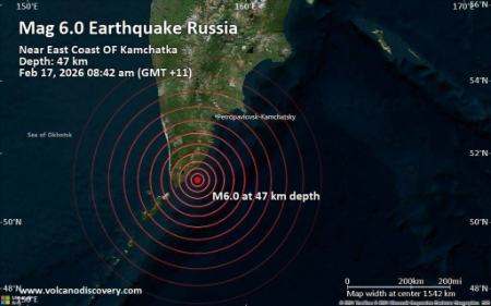 زلزله در روسیه،اخبار حوادث،خبرهای حوادث