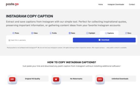 ابزار دانلود اینستاگرام pasteyourlink