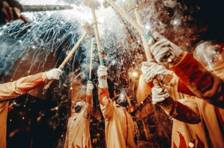 عکسهای جالب,عکسهای جذاب,آتش بازی در جشنواره بزرگ 
