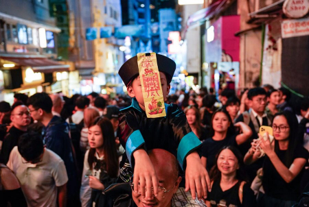 عکسهای جالب,عکسهای جذاب,برگزاری جشن هالوین در هنگ کنگ