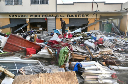 عکسهای جالب,عکسهای جذاب,خسارات ناشی از توفان  ملیسا