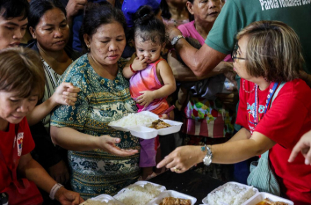 عکسهای جالب,عکسهای جذاب,مرکز اسکان توفان زدگان در فیلیپین