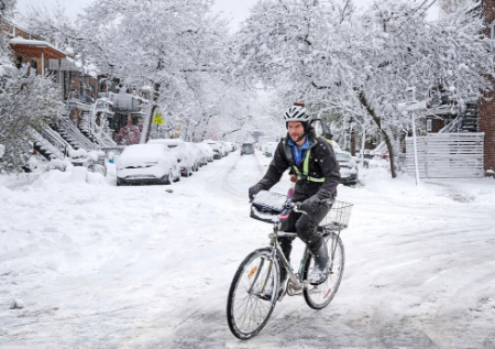 عکسهای جالب,عکسهای جذاب,بارش برف پاییزی در مونترال کانادا
