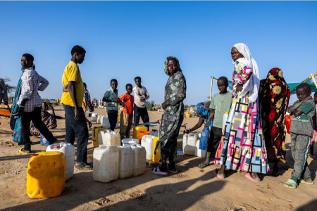 عکسهای جالب,عکسهای جذاب,اردوگاه اسکان آوارگان جنگ زده سودانی در کشور همسایه