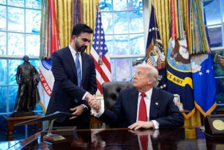 عکسهای جالب,عکسهای جذاب,دیدار شهردار منتخب نیویورک با ترامپ در کاخ سفید