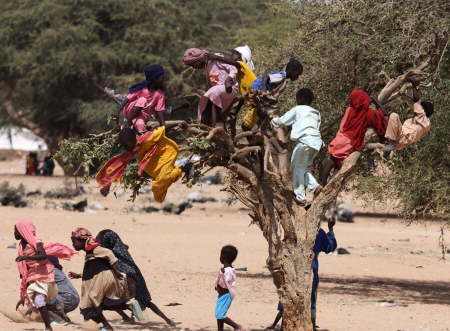 عکسهای جالب,عکسهای جذاب,آوارگان جنگ زده سودانی در اردوگاه آوارگان