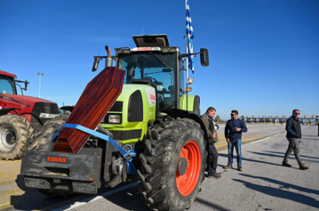 عکسهای جالب,عکسهای جذاب,تجمع اعتراض آمیز نمادین کشاورزان یونان