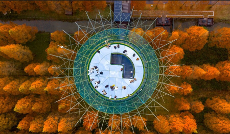 عکسهای جالب,عکسهای جذاب,گردشگران در پارک جنگلی 