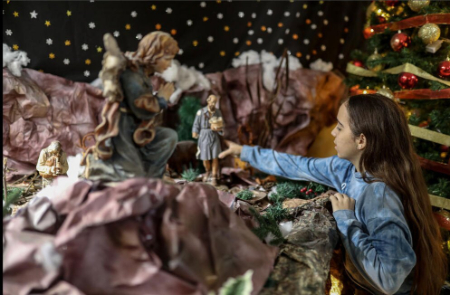 عکسهای جالب,عکسهای جذاب,کلیسای صومعه لاتین در نوارغزه در آستانه جشن کریسمس