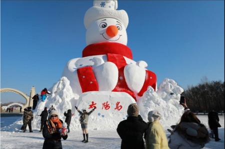عکسهای جالب,عکسهای جذاب,جشنواره سالانه سازه های برفی و یخی در هاربین چین