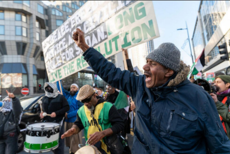 عکسهای جالب,عکسهای جذاب,تظاهرات در اعتراض به خشونت های جنگ داخلی سودان