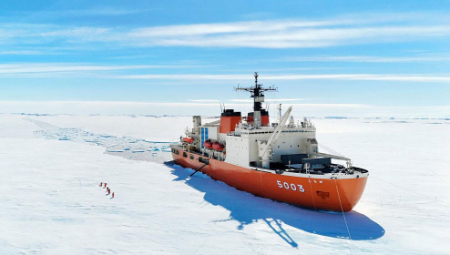 عکسهای جالب,عکسهای جذاب,کشتی یخ‌شکن ژاپنی 