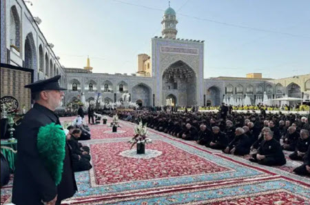 حرم امام رضا در اغاز محرم حرم امام رضا در اغاز محرم
