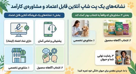 نشانه های پت شاپ معتبر