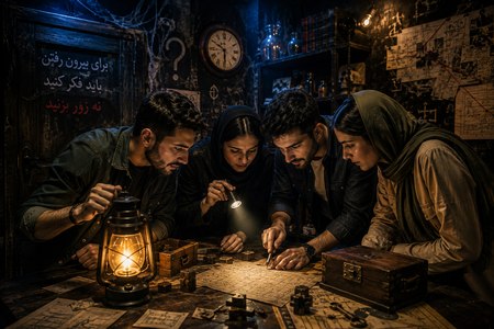 تجربه گروهی اتاق فرار برای حل معما و پیدا کردن سرنخ