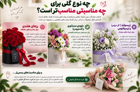 چه نوع گلی برای چه مناسبتی مناسبتر است؟ چه نوع گلی برای چه مناسبتی مناسبتر است؟