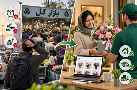 آیا خرید مستقیم از بازار گل واقعاً ارزانتر است؟ آیا خرید مستقیم از بازار گل واقعاً ارزانتر است؟