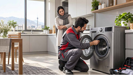 تعمیر ماشین لباسشویی ال جی در منزل توسط تکنسین متخصص کارا خدمات تعمیر ماشین لباسشویی ال جی در منزل توسط تکنسین متخصص کارا خدمات
