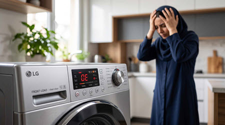 بررسی علت صدای ناهنجار ماشین لباسشویی و کدهای خطای پنل دیجیتال ال جی بررسی علت صدای ناهنجار ماشین لباسشویی و کدهای خطای پنل دیجیتال ال جی