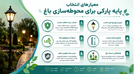 معیارهای انتخاب پایه پارکی برای محوطه سازی باغ معیارهای انتخاب پایه پارکی برای محوطه سازی باغ