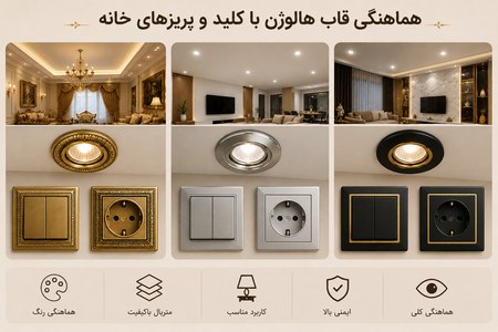 انواع قاب هالوژن و کلید و پریز انواع قاب هالوژن و کلید و پریز