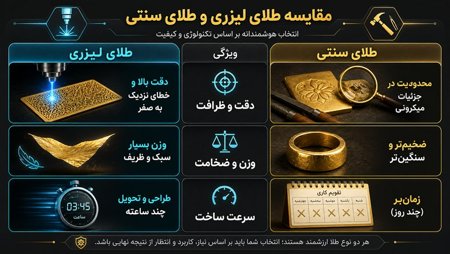 مزایا و معایب طلای لیزری مزایا و معایب طلای لیزری